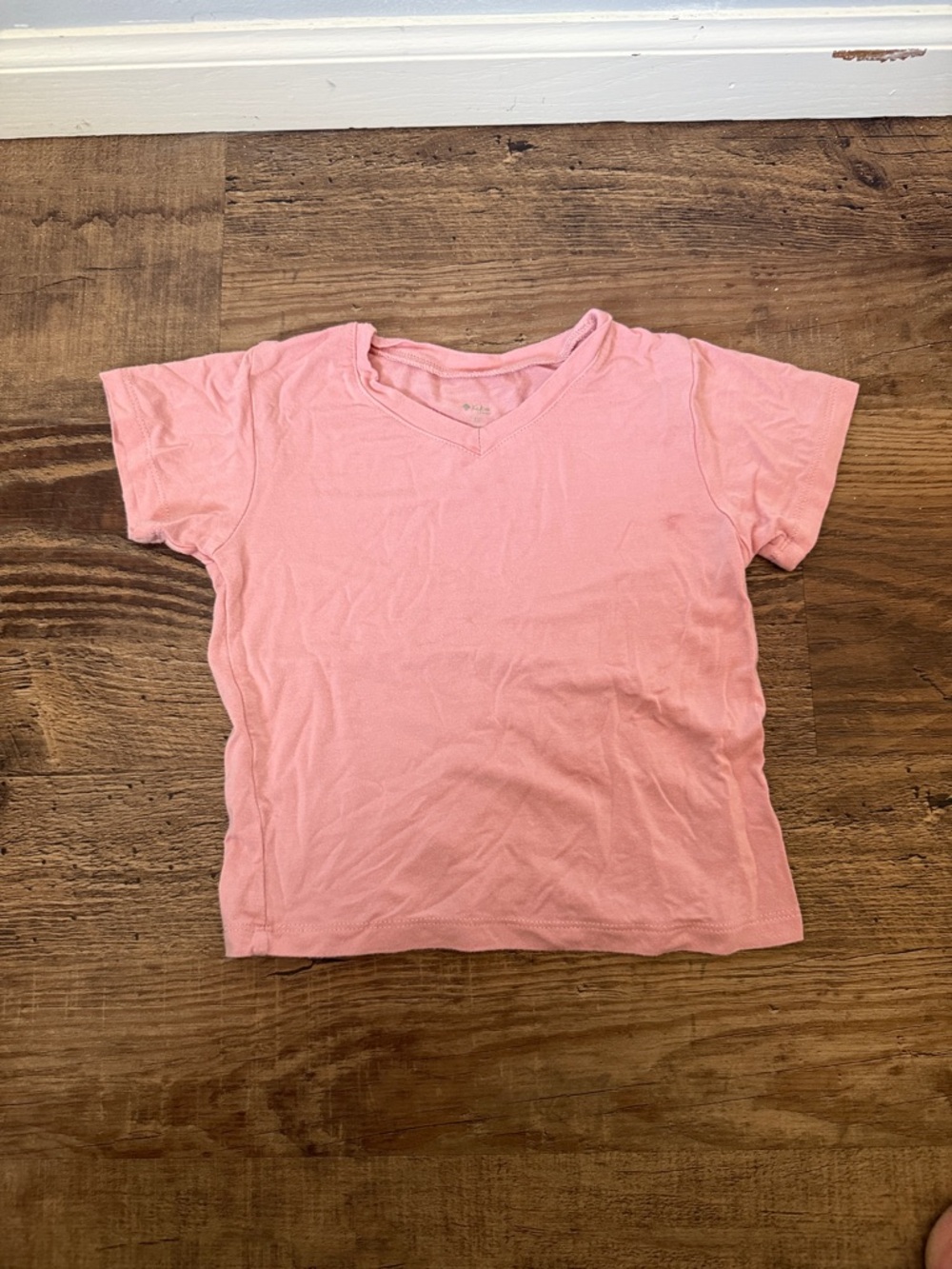 Kiko Pink V-Neck Short Sleeve Tee
